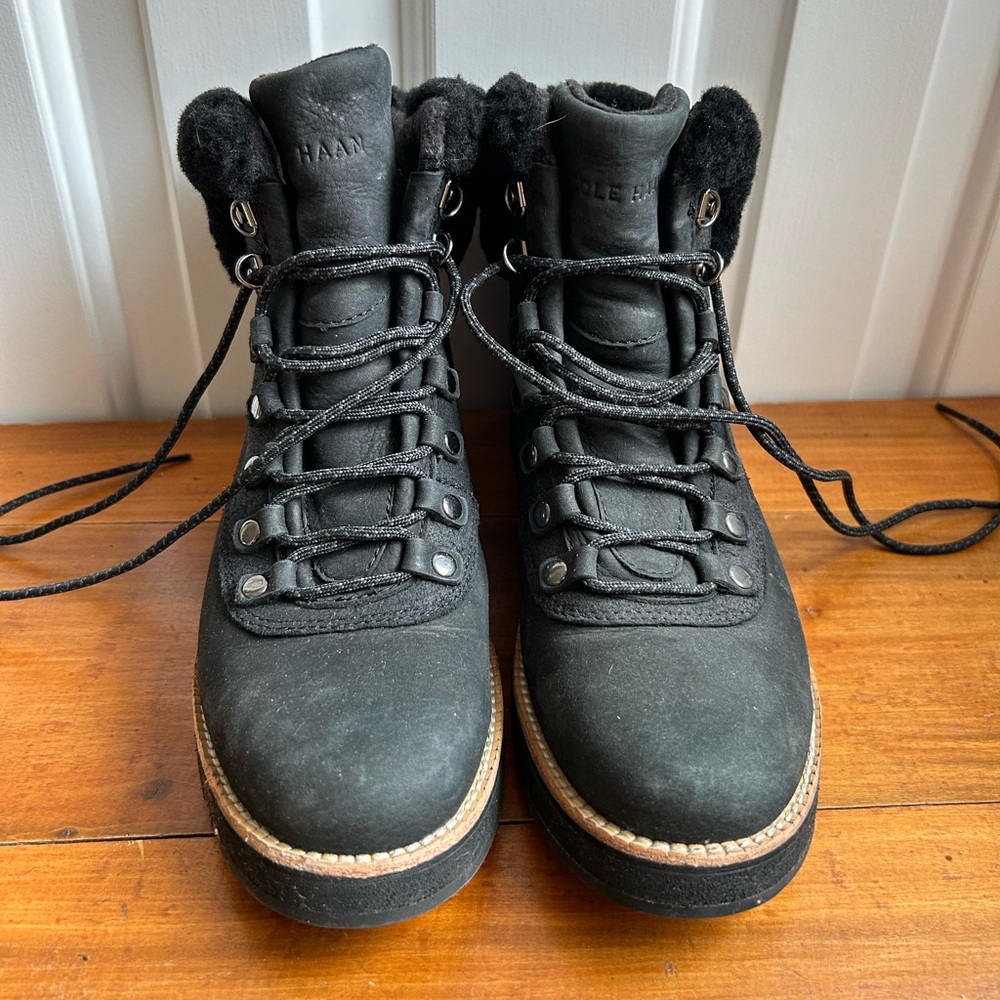 Cole Haan Black Winter & Rain Boots
